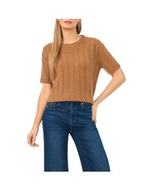Ted Baker Short Sleeve Cashmere Rib Sweater - Blue