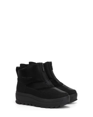 Pajar Gala Front Zip Waterproof Platform Ankle Bootie - Black