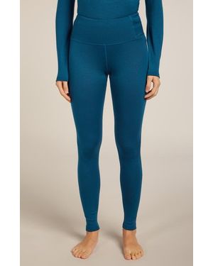 Icebreaker 260 Tech Merino Wool High Waist Leggings - Blue