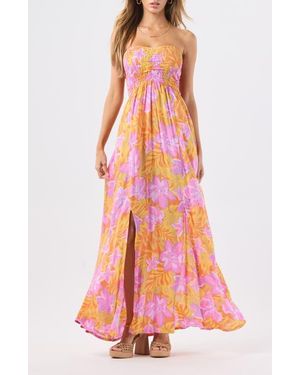 Tiare Hawaii Emilia Strapless Maxi Dress - White