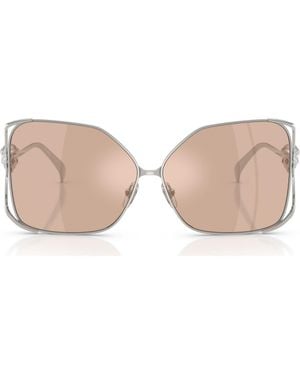 Versace 62Mm Oversize Square Sunglasses - Pink