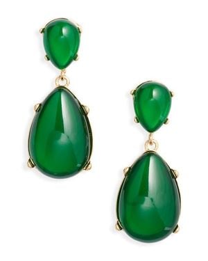 Kenneth Jay Lane Teardrop Earrings - Green