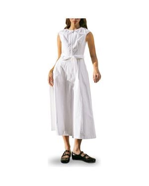 FREEMARKET Sleeveless Tie Waist Maxi Dress - White
