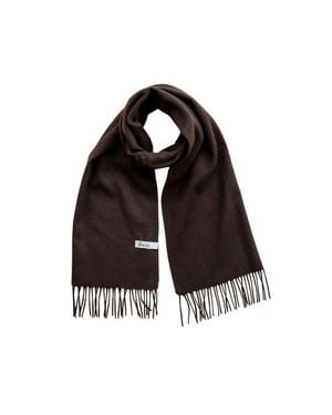 TBCo Lambswool Block Color Oversized Scarf - Brown
