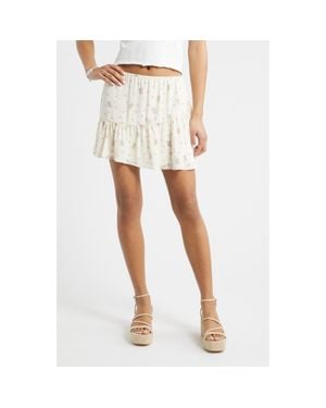 BP. Chiffon Miniskirt - White