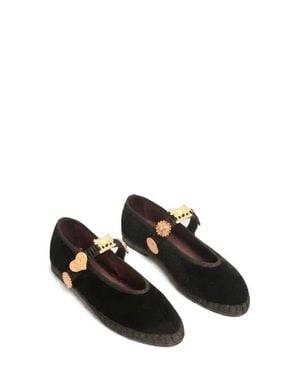 Flabelus Pierre Glacier Night Mary Jane Flat - Black