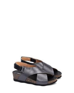 Pikolinos Mahon Platform Sandal - Gray
