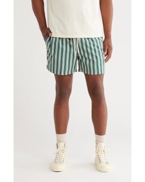 PacSun Maldives Stripe Swim Trunks - Green