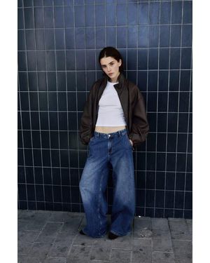 H&M Wide Low Waist Jeans - Blue