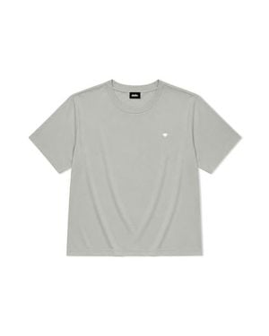 Alix Lil Heart Relaxed Midweight Jersey Tee - Gray