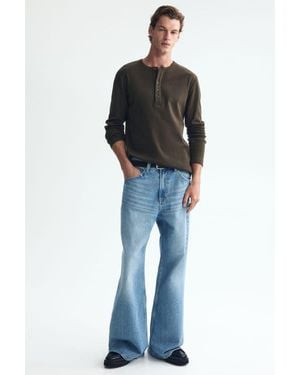 H&M Loose Bootcut Jeans - Blue