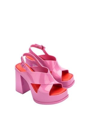 Melissa Dance Slingback Platform Sandal - Pink