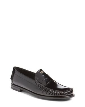 Prada Spazzalato Penny Loafer - Black