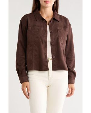 Beach Lunch Lounge Shea Faux Suede Jacket - Brown