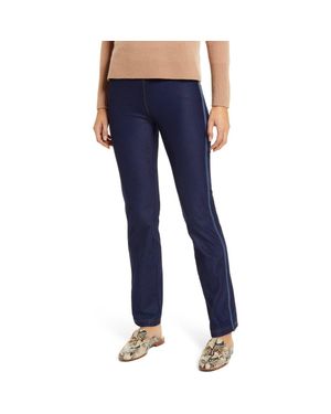 Lyssé Boyfriend Denim Leggings - Blue