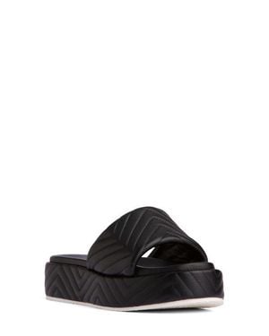 Beautiisoles Deedee Platform Slide Sandal - Black