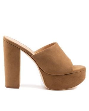 Andrea Gomez Fabiola Suede Platform - Brown