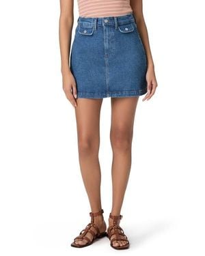 PAIGE Janelle Denim Miniskirt - Blue