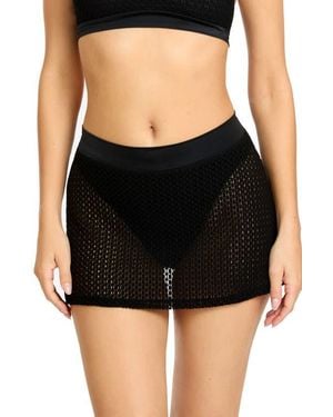 Robin Piccone Cover-Up Miniskirt - Black