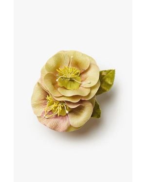 Helena Simon The Hellebore Floral Brooch - White