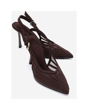 Prologue Shoes Fauna Mesh Mary Jane Flats - Black