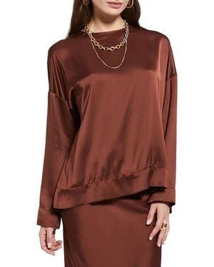 Ottod'Ame Fluid Viscose Blouse - Brown