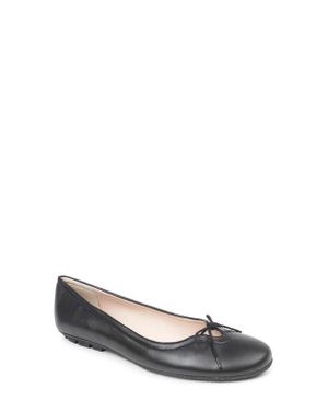 Paul Mayer Cozy Keyhole Ballet Flat - Black