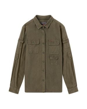 Amundsen Traveller's Linen Shirt - Green