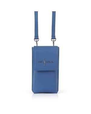 Luis Steven Crossbody Phone Pouch - Blue