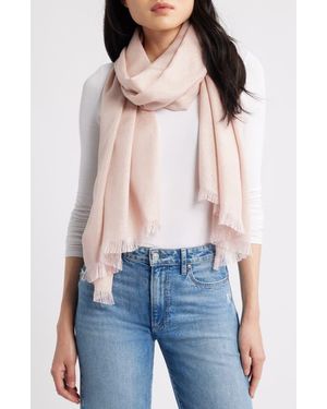 Nordstrom Metallic Lightweight Wrap - Blue