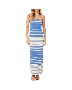 Solid & Striped The Caroline Strapless Maxi Dress - Blue