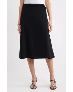 Nordstrom Twist Detail Maxi Skirt - Black