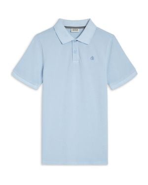 Scotch & Soda Washed Cotton Piqué Polo - Blue
