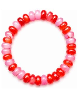 Erin McDermott Jewelry Cherry Cream Gemstone Bracelet - Red