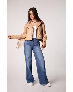Blue Revival The Way She Moves Unreal Leather Jacket - Blue