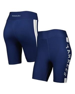 Mitchell & Ness New York Yankees Biker Shorts - Blue