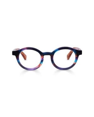Eyebobs Tv Party 41Mm Round Reading Glasses - Blue