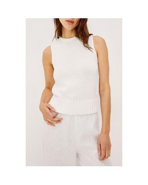 Rails Bondi Sleeveless Sweater - White