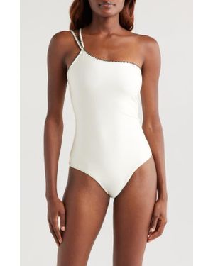 BOAMAR Aurora One-Shoulder One-Piece Swimsuit - White