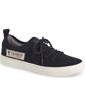 YY Nation Cirrus Hemp & Wool Low Top Sneaker - Blue