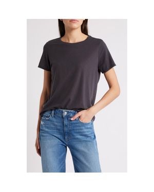 Marine Layer Re-Spun Signature Crewneck T-Shirt - Black