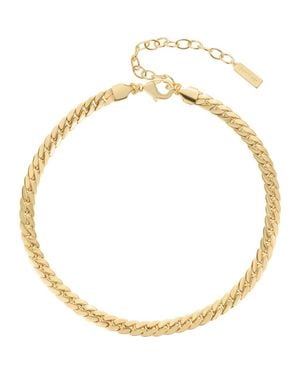 st. Moran Flat Curb Chain Necklace - Metallic