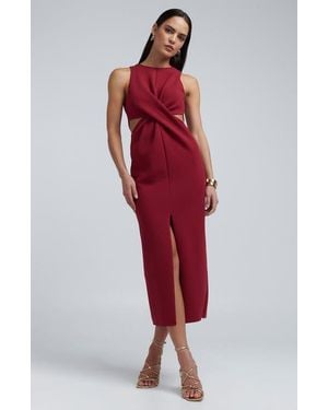 BWLDR Newark Midi Dress - Red