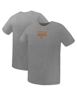 Nike Preschool Texas Longhorns Name Bar Legend Dri-Fit T-Shirt - Gray