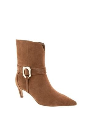 BCBGMAXAZRIA Zoryn Belted Pointed Toe Boot - Brown