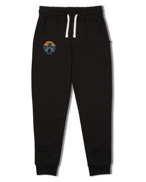 Threads For Thought Kids' Mountainscape Graphic Sweatpants - Black