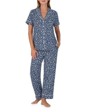 Kate Spade Print Crop Pajamas - Blue