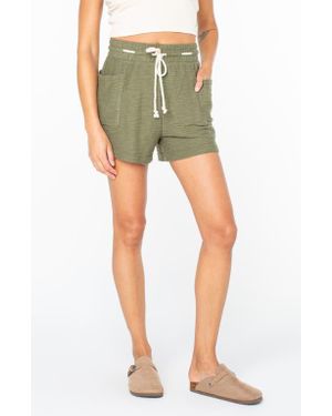 Roxy Sunny Coast Cotton Blend Shorts - Green