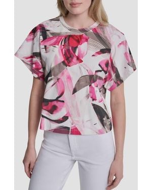 DKNY Print Tee Shirt - Multicolor