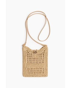 H&M Straw Phone Bag - Metallic